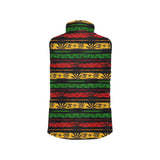 Canabis Marijuana Weed Pattern Print Design 04 Men's Padded Vest