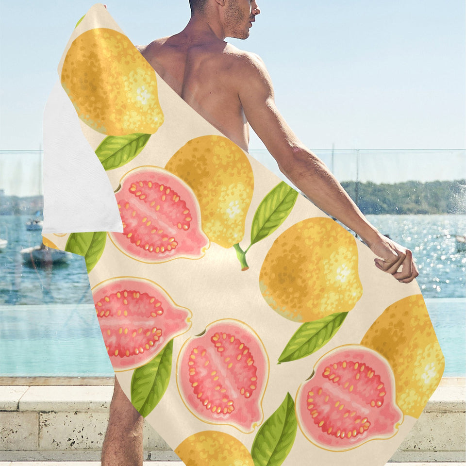 Beautiful guava pattern Beach Towel