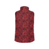 Rose Pattern Print Design 03 Men's Padded Vest