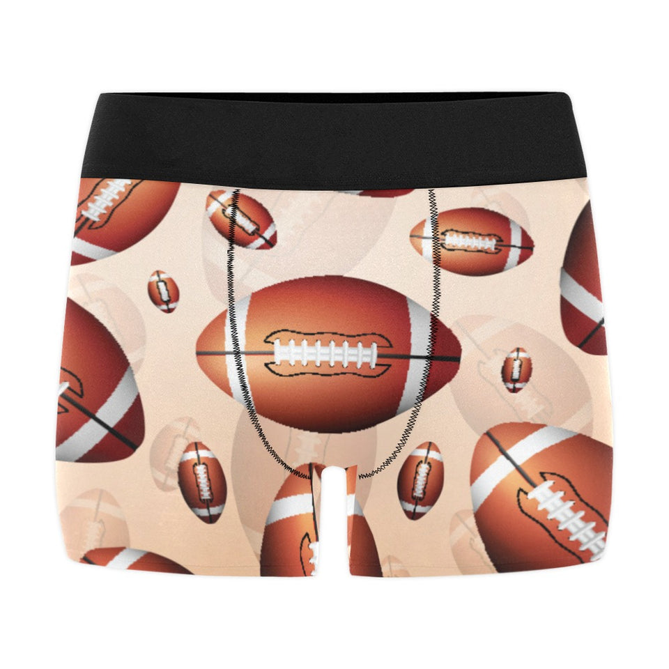 American football ball design pattern Men's All Over Print Boxer Briefs Men's Underwear
