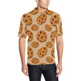 Cookie pattern Men's All Over Print Polo Shirt