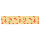 Goldfish Pattern Print Design 02 Table Runner