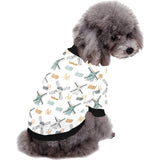 windmill pattern All Over Print Pet Dog Round Neck Fuzzy Shirt