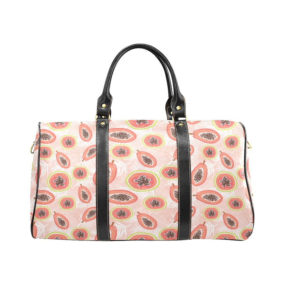 papaya leaves pattern Travel Bag