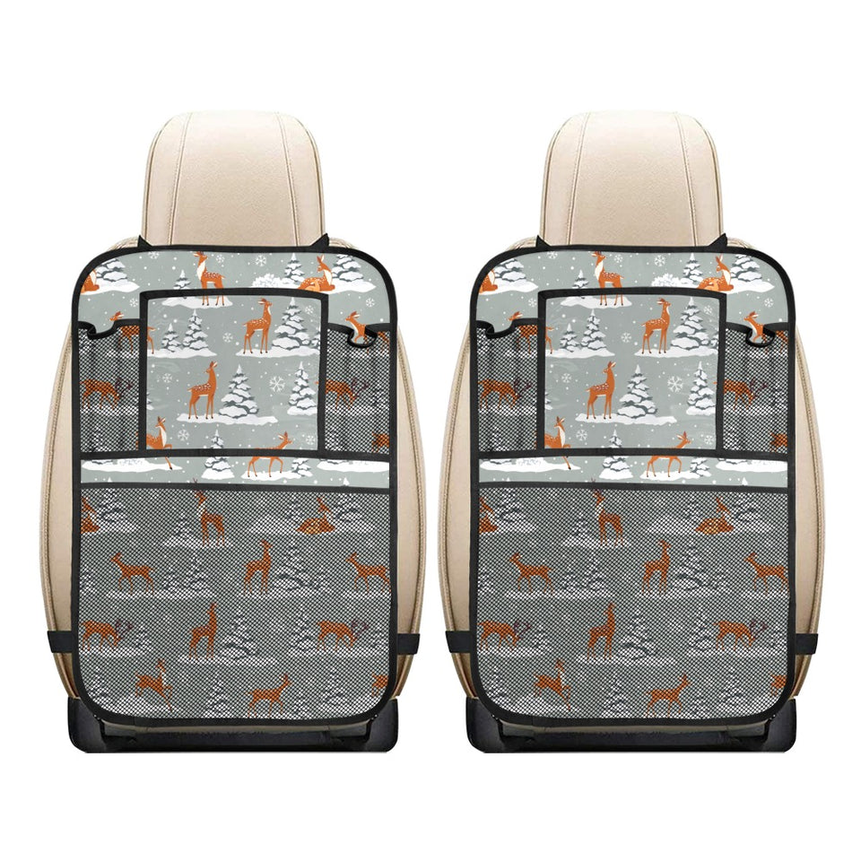 Beautiful deers Winter Christmas Car Seat Back Organizer
