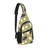 Eggplant Pattern Print Design 02 All Over Print Chest Bag