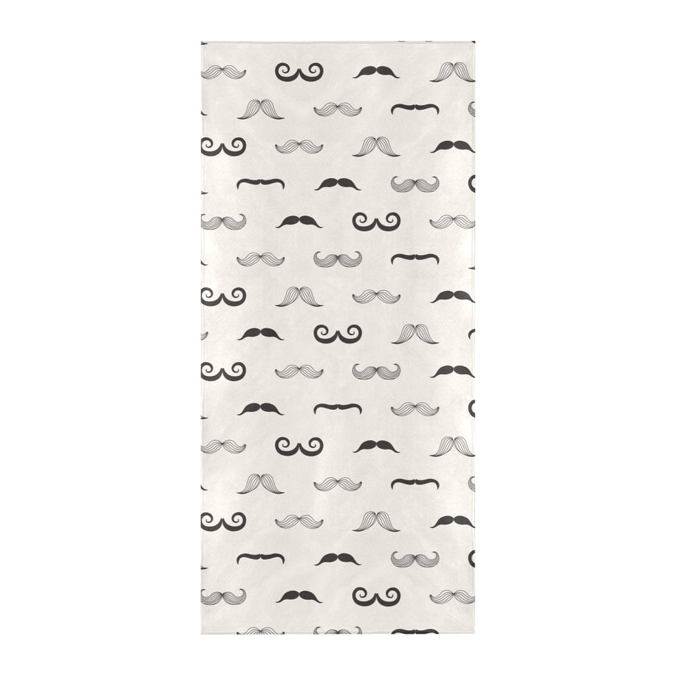 Mustache Beard Pattern Print Design 05 Beach Towel
