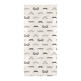 Mustache Beard Pattern Print Design 05 Beach Towel