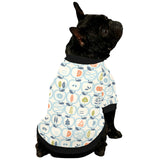 apples leaves pattern All Over Print Pet Dog Round Neck Fuzzy Shirt