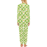 Fried Eggs Pattern Print Design 01 Women's All Over Print Pajama Set