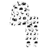 Goat ram pattern Women's All Over Print Pajama Set
