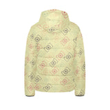 Camera Pattern Print Design 01 Kids' Boys' Girls' Padded Hooded Jacket