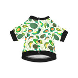 Avocado design pattern All Over Print Pet Dog Round Neck Fuzzy Shirt