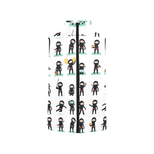 Cute ninja katana sword pattern Men's Padded Vest