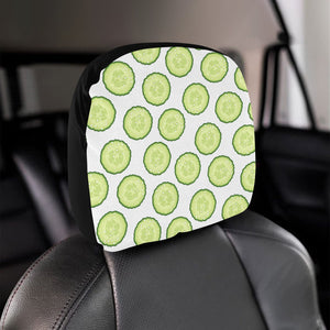 Cucumber slices pattern Car Headrest Cover