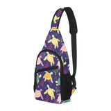 Colorful sea turtle pattern All Over Print Chest Bag