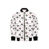 Ostrich Pattern Print Design 02 Kids' Boys' Girls' Bomber Jacket