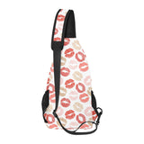 Lips Pattern Print Design 04 All Over Print Chest Bag