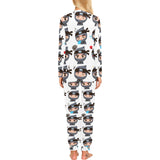 Cute ninja design pattern Women's All Over Print Pajama Set