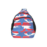 American football ball star stripes pattern All Over Print Chest Bag
