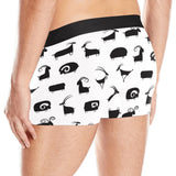 Goat ram pattern Men's All Over Print Boxer Briefs Men's Underwear