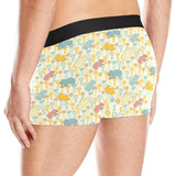 Hippopotamus Pattern Print Design 04 Men's All Over Print Boxer Briefs Men's Underwear