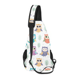 Cute owl pattern All Over Print Chest Bag