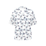 Swallow Pattern Print Design 05 Women's All Over Print Hawaiian Shirt