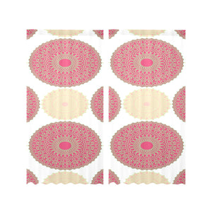 Circle indian pattern Gauze Curtain