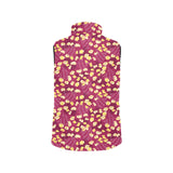 Popcorn Pattern Print Design 02 Men's Padded Vest