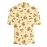 peanuts design pattern Men's All Over Print Polo Shirt