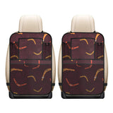 Boomerang Australian aboriginal ornament circle bl Car Seat Back Organizer