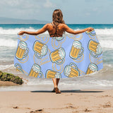 Beer pattern Beach Towel