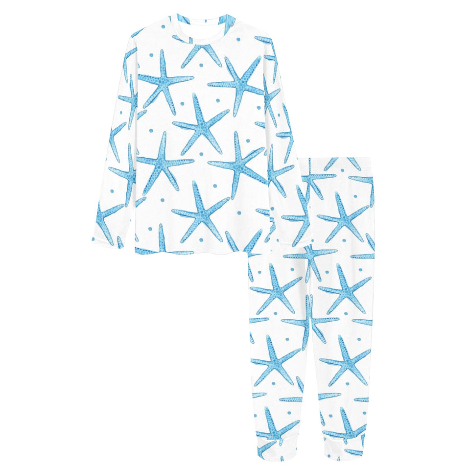 Watercolor starfish pattern Women's All Over Print Pajama Set