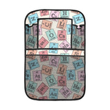 Chemistry Periodic Table Pattern Print Design 02 Car Seat Back Organizer