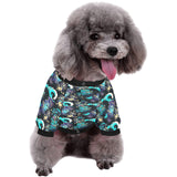 Dragon sea wave pattern All Over Print Pet Dog Round Neck Fuzzy Shirt