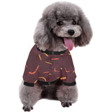 Boomerang Australian aboriginal ornament circle bl All Over Print Pet Dog Round Neck Fuzzy Shirt