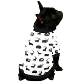 Goat ram pattern All Over Print Pet Dog Round Neck Fuzzy Shirt