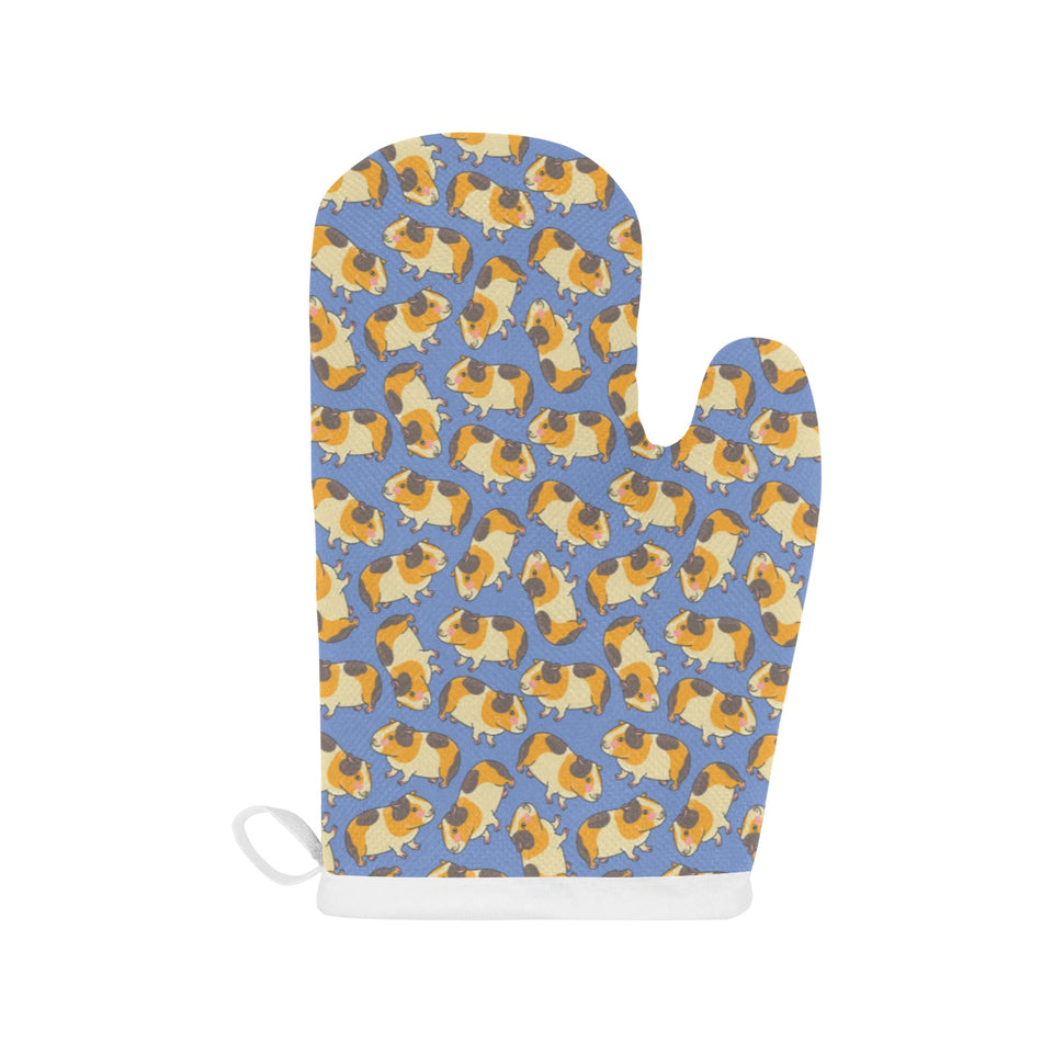 Guinea Pig Pattern Print Design 02 Heat Resistant Oven Mitts