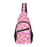 Hibiscus Pattern Print Design 01 All Over Print Chest Bag