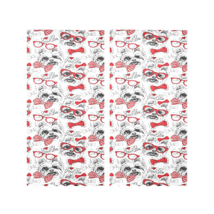 Yorkshire Terrier Pattern Print Design 04 Gauze Curtain