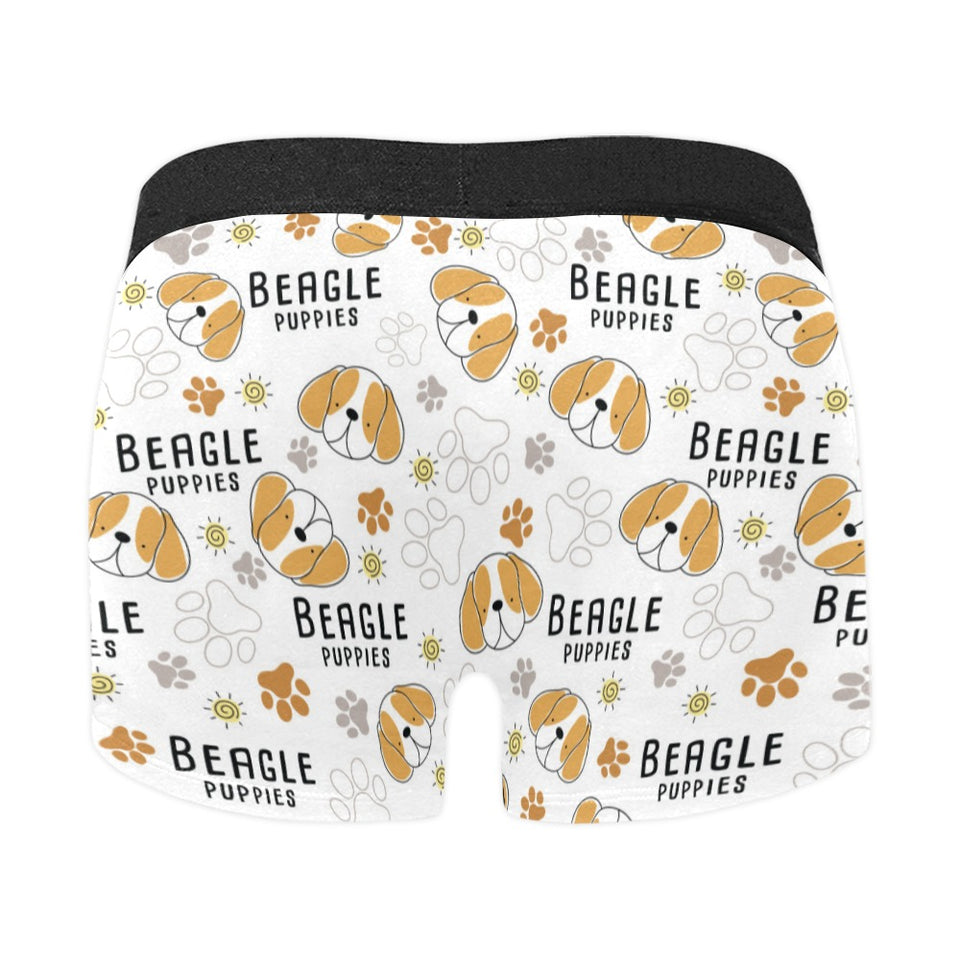 Cute beagle dog pattern background Men's All Over Print Boxer Briefs Men's Underwear