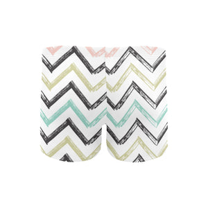 zigzag chevron paint pattern Men's Swimming Trunks