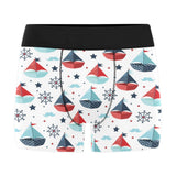 Cute color paper sailboat pattern Men's All Over Print Boxer Briefs Men's Underwear