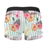 Colorful orchid flower pattern Men's All Over Print Boxer Briefs Men's Underwear