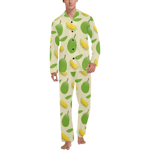 Durian pattern Men's Long Pajama Set