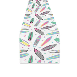 Surfboard Pattern Print Design 04 Table Runner