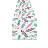 Surfboard Pattern Print Design 04 Table Runner