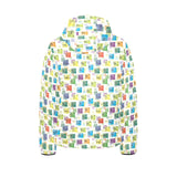 Chemistry Periodic Table Pattern Print Design 05 Kids' Boys' Girls' Padded Hooded Jacket