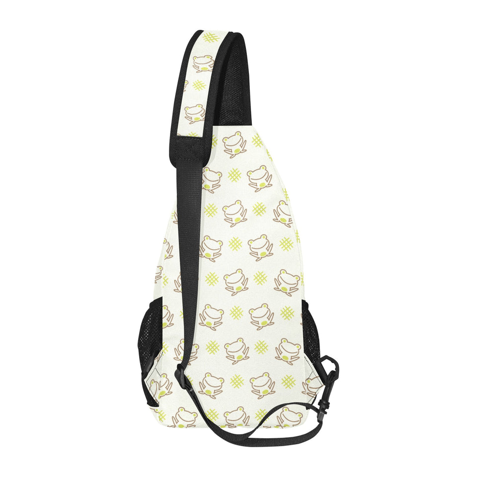 Cute cartoon frog baby pattern All Over Print Chest Bag